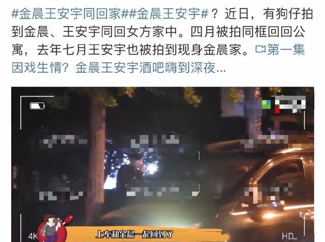 金晨王安宇同框