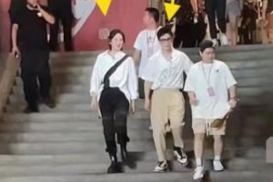 黄晓明姚安娜长沙录节目，身高鞋底引热议